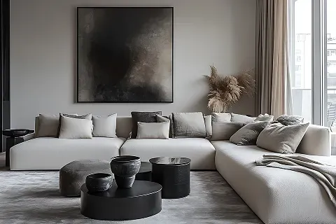 monochromatic-color-scheme-living-room